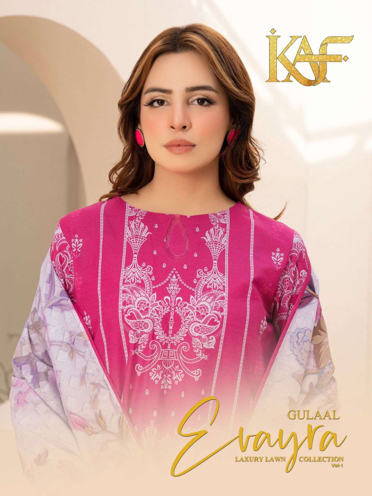EVAYRA LUXURY LAWN COLLECTION VOL - 01 BY GULAAL